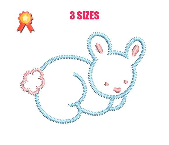 rabbit embroidery design - Download free