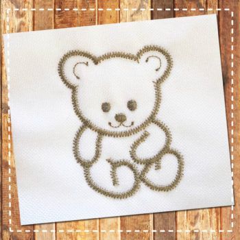 bear embroidery design