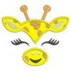 Giraffe Face Applique Embroidery Design