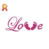 love feet free embroidery design