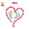 Baby feet - Newborn Machine Embroidery Design