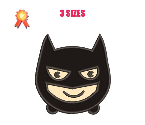 Batman Superhero Machine Embroidery Design