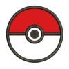 PokeBall Applique Machine Embroidery Design