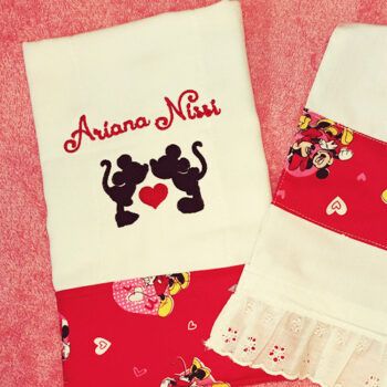 mickey and minnie embroidery design