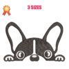 French bulldog Silhouette Machine Embroidery Design