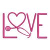 Nurse Love Machine Embroidery Design