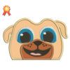 Rolly Puppy Dog Pals Head Machine Embroidery Design