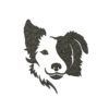 Border Collie Machine Embroidery Design