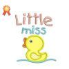 Little Miss Machine Embroidery Design