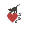 Love Cats Machine Embroidery Design