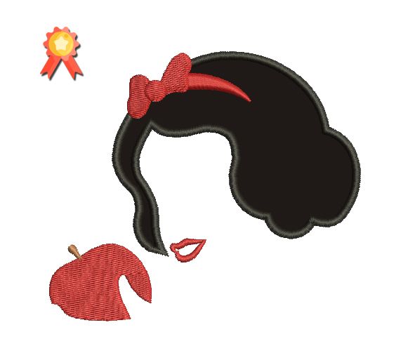 Snow White Machine Embroidery Design