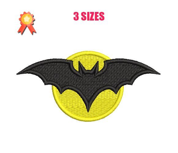 Batman Symbol Machine Embroidery Design