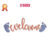 Welcome Machine Embroidery Design