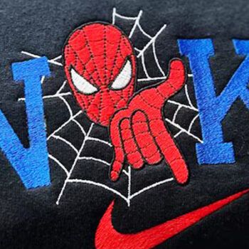 spiderman embroidery design