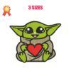 Baby Yoda Machine Embroidery Design