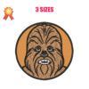 Chewbacca Face Machine Embroidery Design