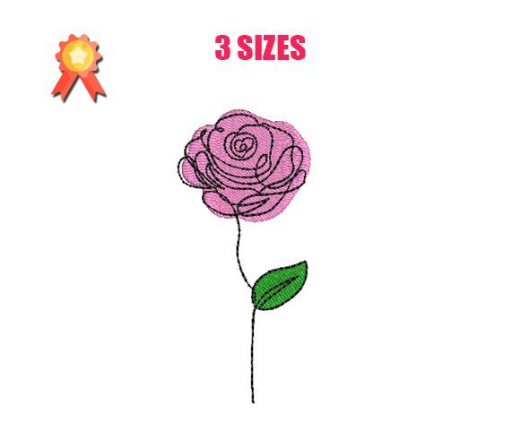 Rose 11 Machine Embroidery Design