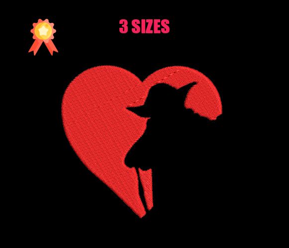 Heart - Yoda Machine Embroidery Design