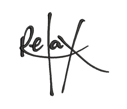 Relax Machine Embroidery Design