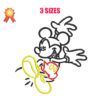 Mickey Mouse 3 Machine Embroidery Design
