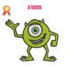 Mike Wazowski Machine Embroidery Design