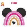 Small Magical Rainbow Machine Embroidery Design