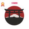 Japan Torii Machine Embroidery Design