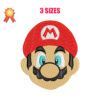 Mario Bros Face Machine Embroidery Design