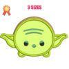 Mini Yoda Machine Embroidery Design