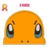 Charmander Head Machine Embroidery Design