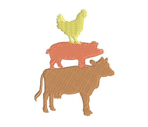 Animal Farm Machine Embroidery Design