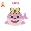 Baby Girl Shark Machine Embroidery Design