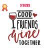 Good Friends Machine Embroidery Design