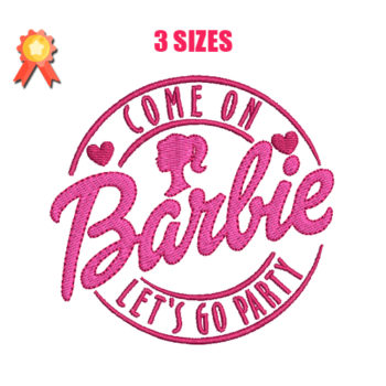 Barbie 12 Machine Embroidery Design
