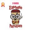 Espresso Patronum Machine Embroidery Design