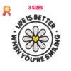 Life Is Better Machine Embroidery Design