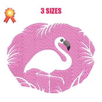 Flamingo 6 Machine Embroidery Design