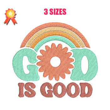 God Is Good Machine Embroidery Design