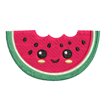 Watermelon Face Machine Embroidery Design