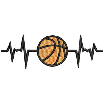 Basketball 2 Machine Embroidery Design