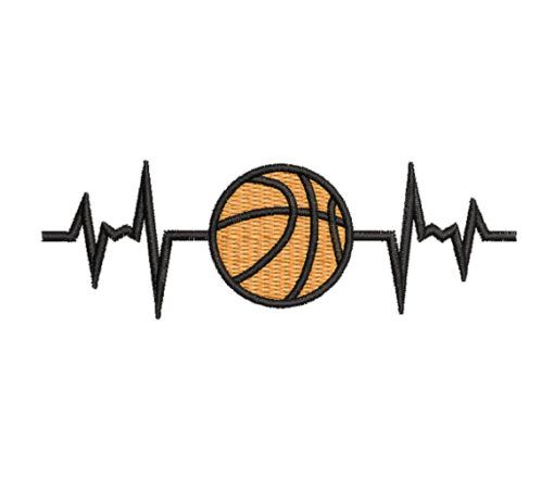 Basketball 2 Machine Embroidery Design