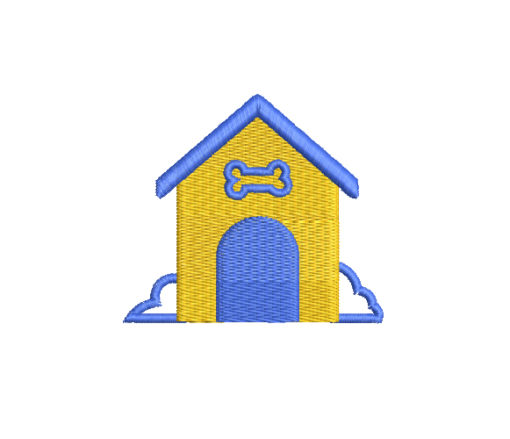 Dog House Machine Embroidery Design