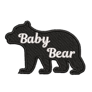 Baby Bear Machine Embroidery Design