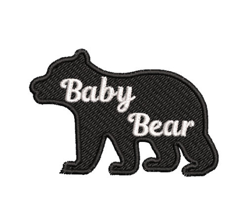 Baby Bear Machine Embroidery Design