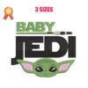 Baby Jedi Machine Embroidery Design