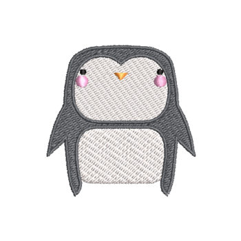 Cute Penguin Machine Embroidery Design