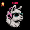 Llama Cool Machine Embroidery Design