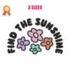 Find The Sunshine Machine Embroidery Design