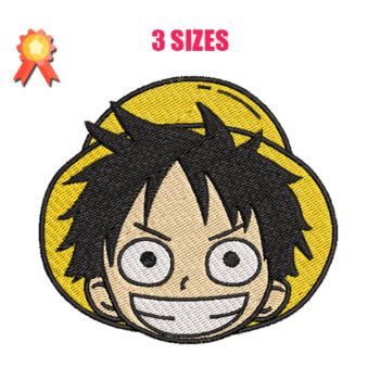 One Piace - Monkey D Luffy Machine Embroidery Design