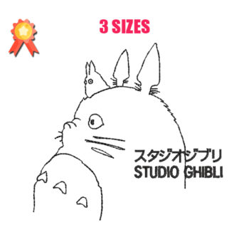 Totoro 2 Machine Embroidery Design